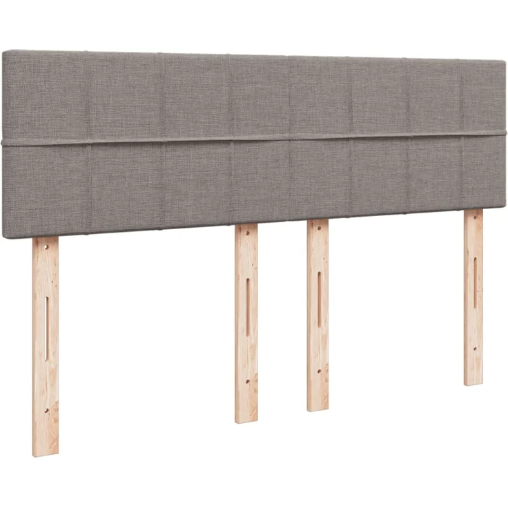 vidaXL Boxspringbett mit Matratze Taupe 140x190 cm Stoff 3287455 – Bild 7