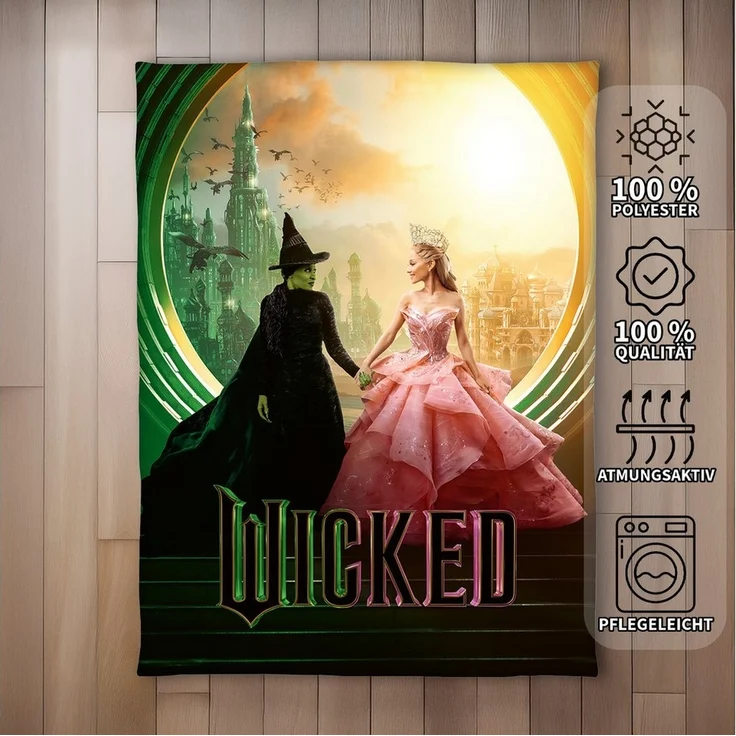 Wohndecke Herding Wicked Wellsoft-Flauschdecke Defying Gravity 150 x 200 cm, Herding, Langlebig – Bild 2