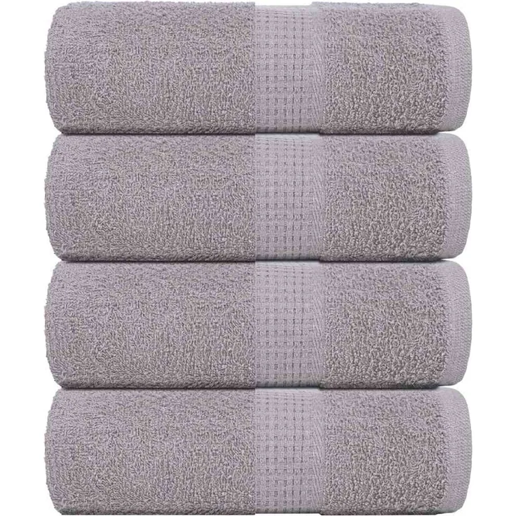 vidaXL Waschtücher FROGN 4 Stk. Grau 30x30 cm 360 g/m² 136825