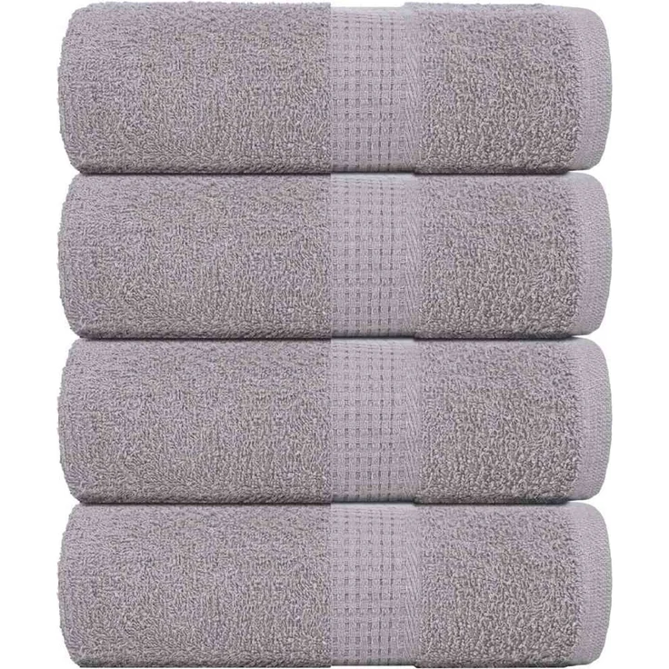 vidaXL Waschtücher FROGN 4 Stk. Grau 30x30 cm 360 g/m² 136825 – Bild 1