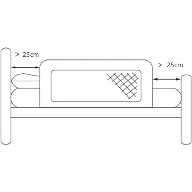 Safetots Extra Hohes Bettgitter Grau, 140cm breit x 60cm hoch, Bettschutzgitter für Kleinkinder zur Sicherheit, sicheres Kindergitter für Betten – Bild 5