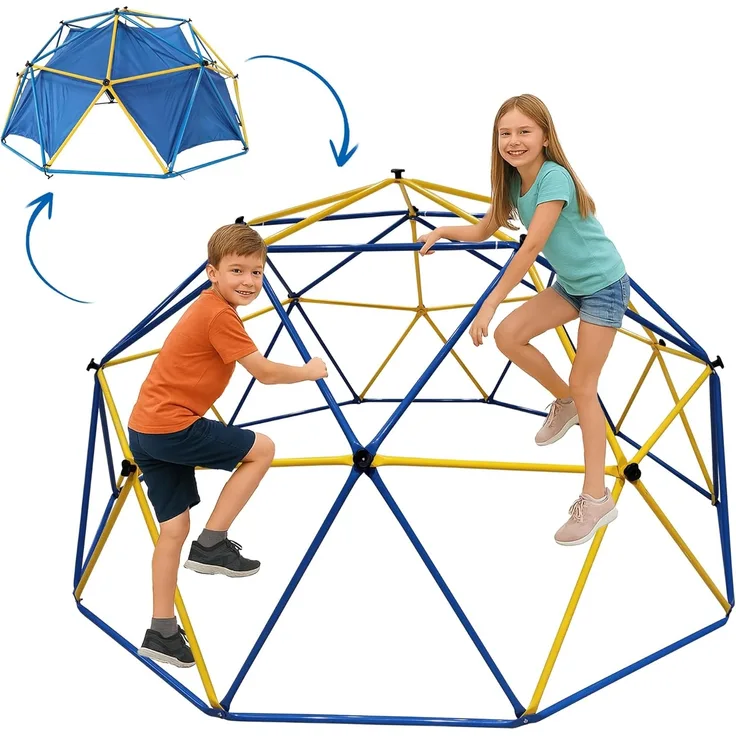 L.A. Sports DOME Klettergerüst inkl. Zelt Kletterkuppel Kinderspielzeug