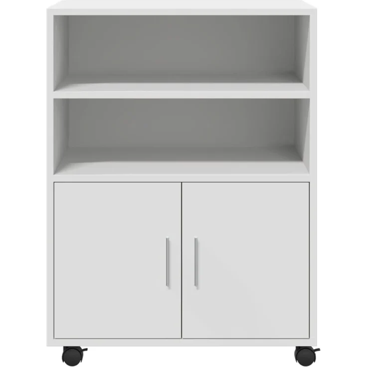 vidaXL Rollschrank Weiß 60x48x81 cm Holzwerkstoff 853164 – Bild 3