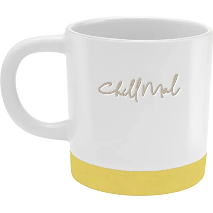 GRUSS & CO Tasse mit Gravur "Chill mal" | Steinzeug, 40 cl, mehrfarbig | Geschenk Freunde | 48433 – Bild 3
