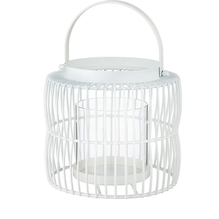 Windlicht Stage weiß 23cm