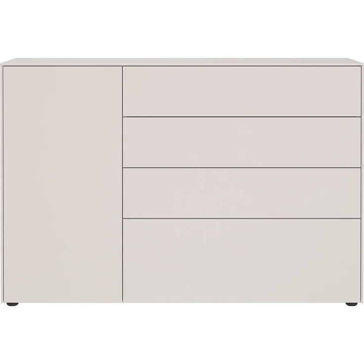 Kommode Luna / GW-Lomena, Holzwerkstoff, Grau, 137 x 93 x 41 cm – Bild 2