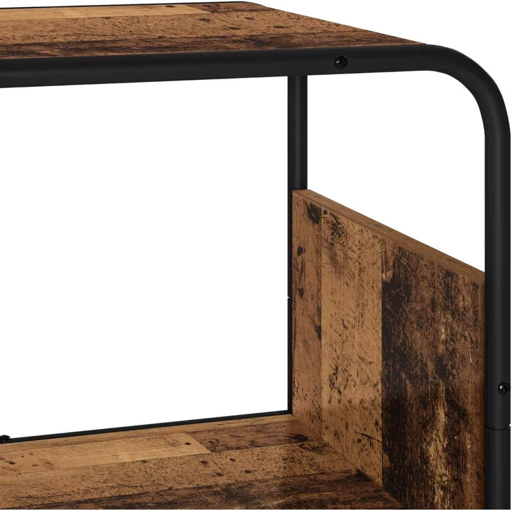 vidaXL Highboard Eichenholz 93.5 x 37.5 x 144 cm Holzwerkstoff 8007952 – Bild 4