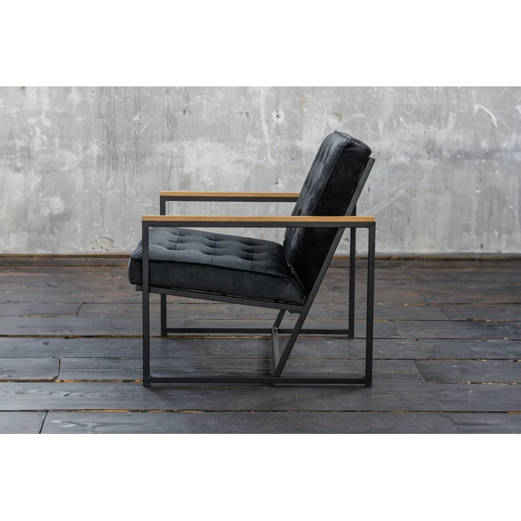 KAWOLA Sessel ARLY Polstersessel Bezug Velvet schwarz 80 x 80 x 63 cm – Bild 8