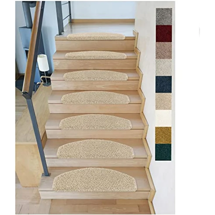 Metzker® Stufenmatte Stufenmatten Emphoria Halbrund Einzeln und Sparset's, halbrund, Höhe: 15 mm, 15 Stück im Set - Beige – Bild 2