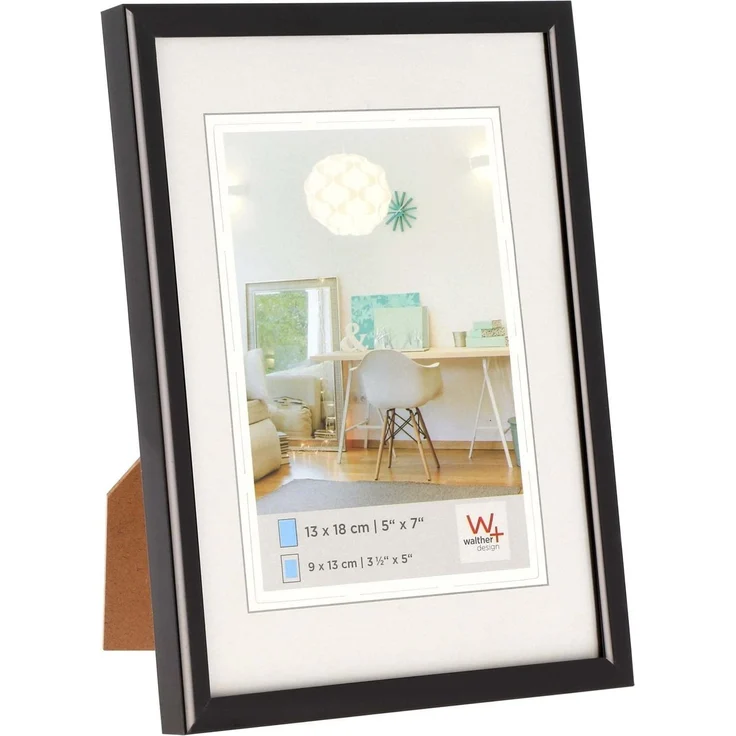 walther design Bilderrahmen stahl 40 x 60 cm mit Kunstglas, New Lifestyle Kunststoffrahmen KVX460D