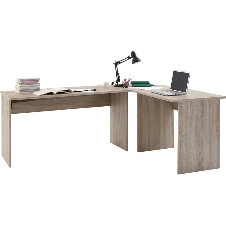 Schreibtisch-Kombination Tim / Till, Holzwerkstoff, Holzfarben, 205 x 76 x 65 cm