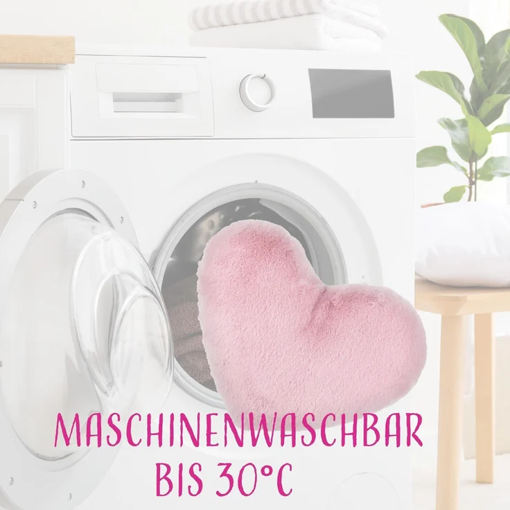 Herzkissen, Herz Kissen Dekokissen, Zierkissen, Plüsch Flauschige Sofakissen, Kuschelkissen für Kinderzimmer Sofa Schlafzimmer Schmusekissen Offwhite – Bild 8