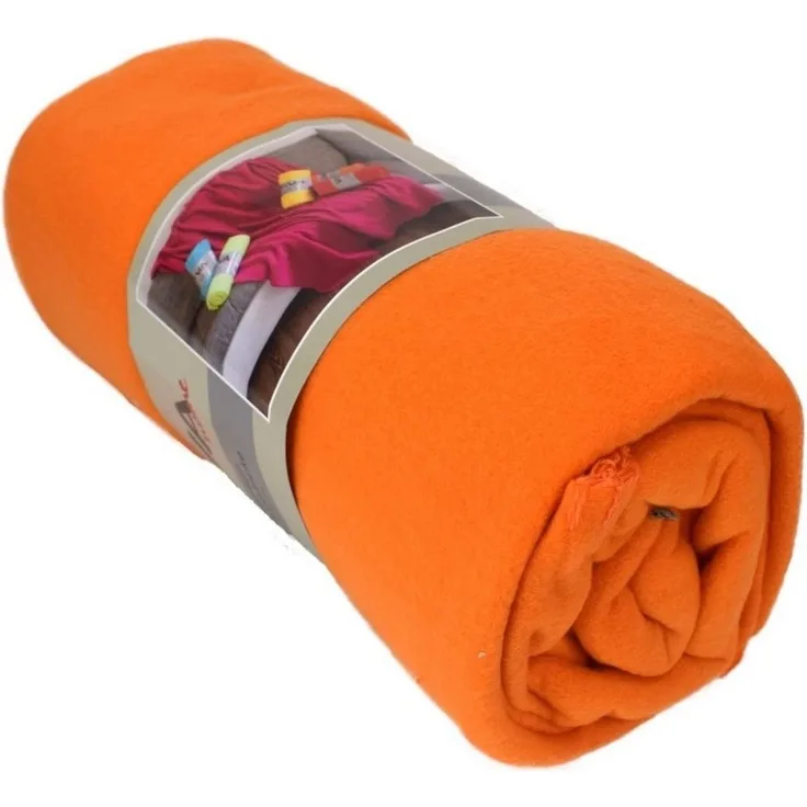 Color Expert 'Polarfleece' Fleecedecke, Polyester orange, 130 x 170 cm