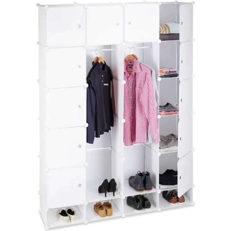 Kleiderschrank Stecksystem 18 Fächer 10021977_49