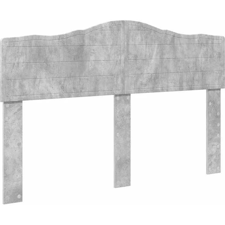 vidaXL Bettrahmen Beton Grau 150 x 200 cm Massives Kiefernholz 3412883 – Bild 5