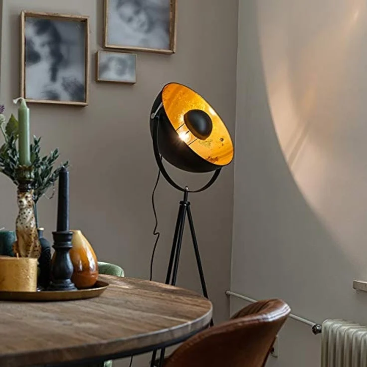 Qazqa Stehlampe Magna licht88, ohne Leuchtmittel, E27, Schwarz, Design, Stahl, 1-flammig – Bild 2