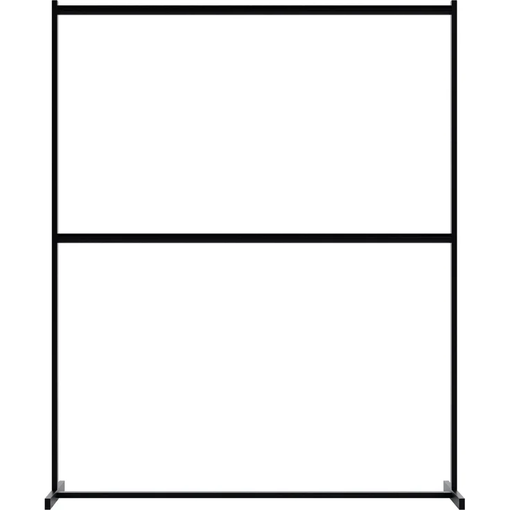CLP Kleiderständer Helga aus Metall schwarz mit 2 Ebenen bis je 75 kg belastbar,150 cm – Bild 4