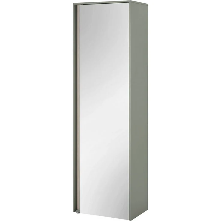 Home affaire Garderobenschrank GiRON/CiTY, moderner Garderobenschrank, Kleiderschrank mit Stauraum Spiegeltür, Teleskopauszug, Tür beidseitig montierbar, 60 cm breit – Bild 3