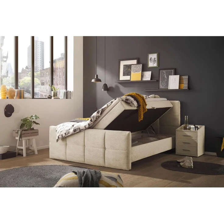 Boxbett Tijuana mit Bettkasten Breitcord – Bild 4