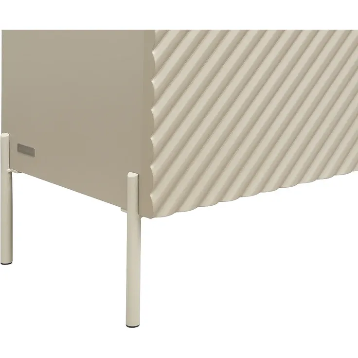 Vente-unique - TASIBA Sideboard Holz, Platte BeigeBeige - B 41 cm x H 77 cm x L 200 cm – Bild 7