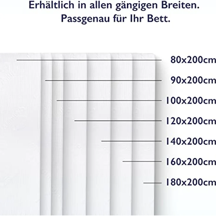 FMP Matratzenmanufaktur, Topper FMP orthopädische Comfort Matratzenauflage 8 cm hoch, Viscoschaum, (1-tlg), Für Druckentlastung und mehr Komfort – Bild 10
