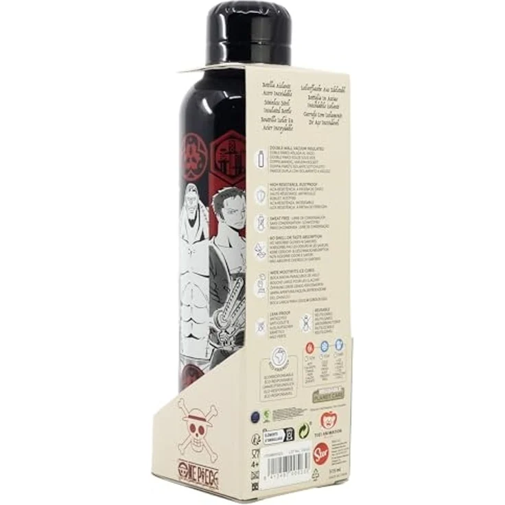 One Piece Isolierte Edelstahl Trinkflasche Thermotrinkflasche 515 ml – Bild 5