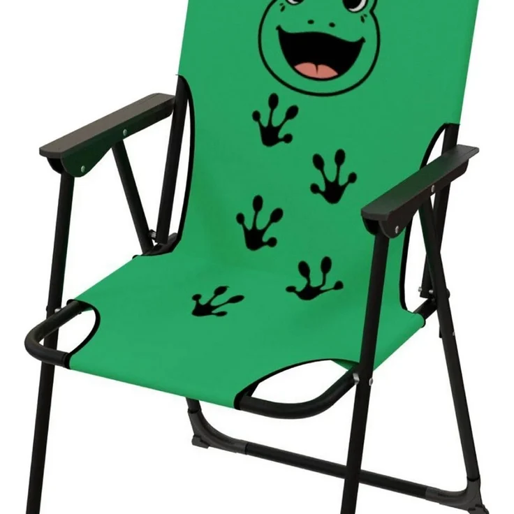 Kinder Campingstuhl Klappstuhl Gartenstuhl Campingstuhl Outdoor Frosch – Bild 3