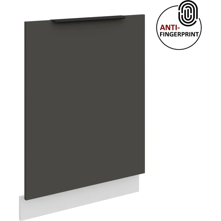 Frontblende für vollintegrierten Geschirrspüler 60 cm ARIA Graphite ultra matt + Weiss matt, hochwertige Fronten mit Anti Fingerprint Beschichtung Küchenzeile Küchenblock – Bild 4