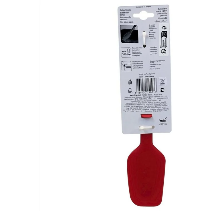 Teigspachtel Tefal K2064614 Ingenio Silikon-Teigschaber 33cm. Rot/Schwarz – Bild 3