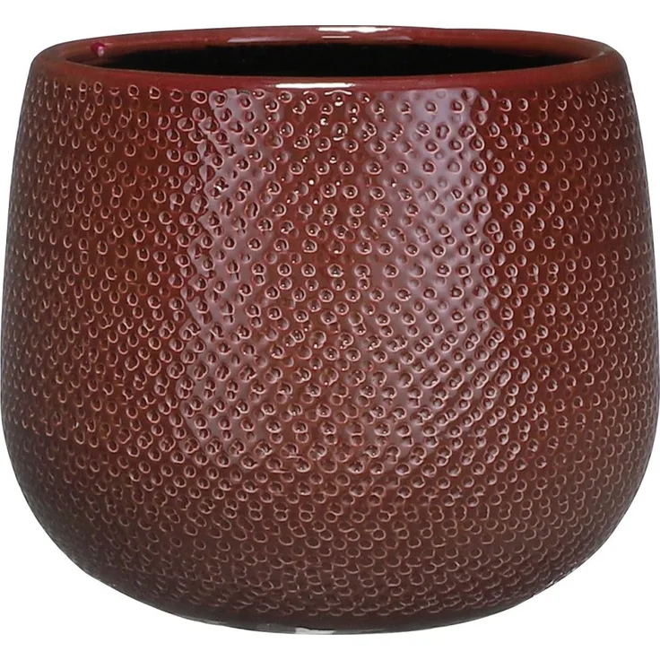 Mica Decorations Topf Gabriel ceramic 16 x 18 cm bordeaux
