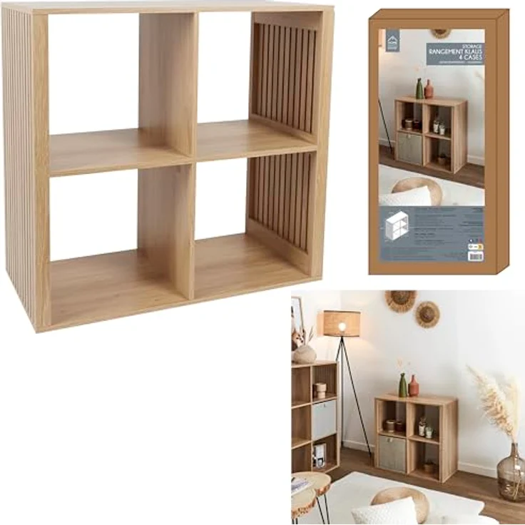 HOME DECO FACTORY Kommode Skandinavisch 3 Schubladen Holzoptik – Bild 4