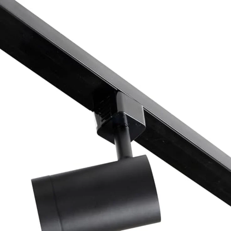Qazqa Schienensystem-Sets Jeana, ohne Leuchtmittel, Warmweiß, QAZQA Schienen­leuchte, gu10, Schwarz, Stahl, Modern – Bild 5