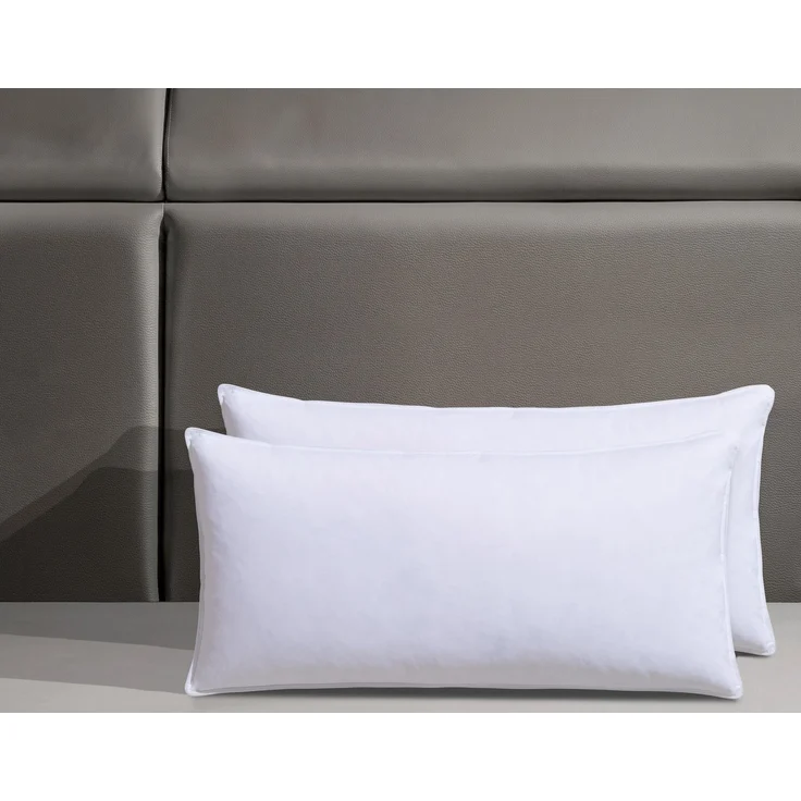 RIBECO Federkissen Kopfkissen-Set Laram, Kissen mit Daunenanteil, in 40x80 oder 80x80 cm, Füllung: 90% Federn, 10% Daunen, 2-tlg. – Bild 2