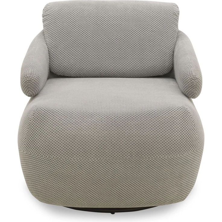 DOMO. collection Sessel 700015, Polstersessel, gepolsterte Rückenlehne, Rückenfunktion, Drehfunktion, Wippfunktion, Cocktailsessel, Loungesessel, 68 x 88 x 67 (BxTxH), grau – Bild 2