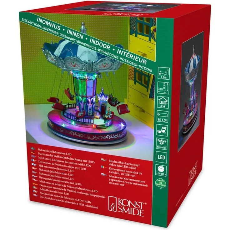 Konstsmide LED Szenerie Karussell 21 x 26,5 x 21 cm – Bild 3