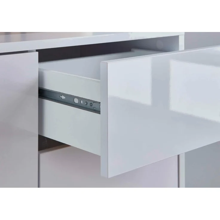 BMG Möbel Kommode Mailand 3 (Schubladenkommode Anrichte, mit hochwertigen Metallfüßen), Push-to-Open-Funktion – Bild 3