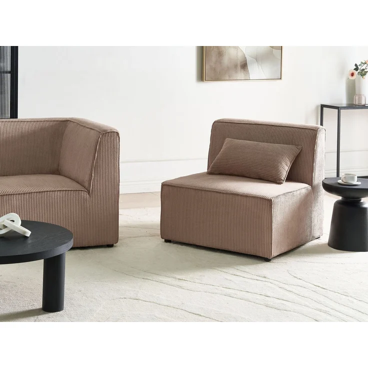 Sesselmodul LEMVIG Cord Sandbeige – Bild 2