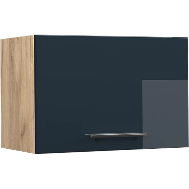 Hängeschrank Fame-Line Dunkelblau Hochglanz 60 cm Flach Vicco – Bild 1
