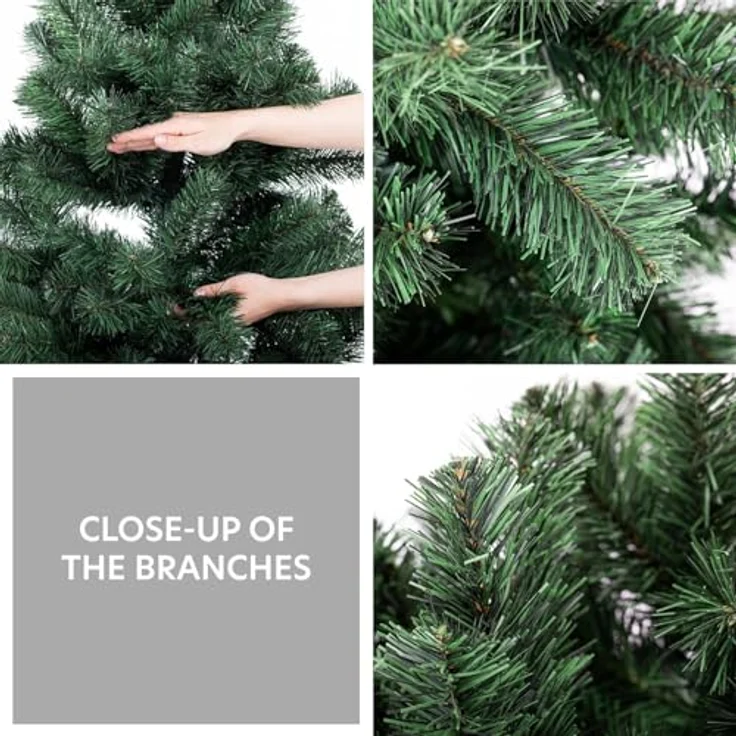 Künstlicher Weihnachtsbaum 220 cm Grün Tannenbaum Christbaum Tanne Unecht Weihnachtsdeko DecoKing Lena – Bild 5
