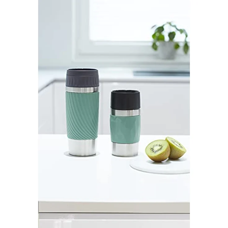 EMSA 'Travel Mug Compact' Thermobecher, Edelstahl, grün, 300 ml – Bild 13