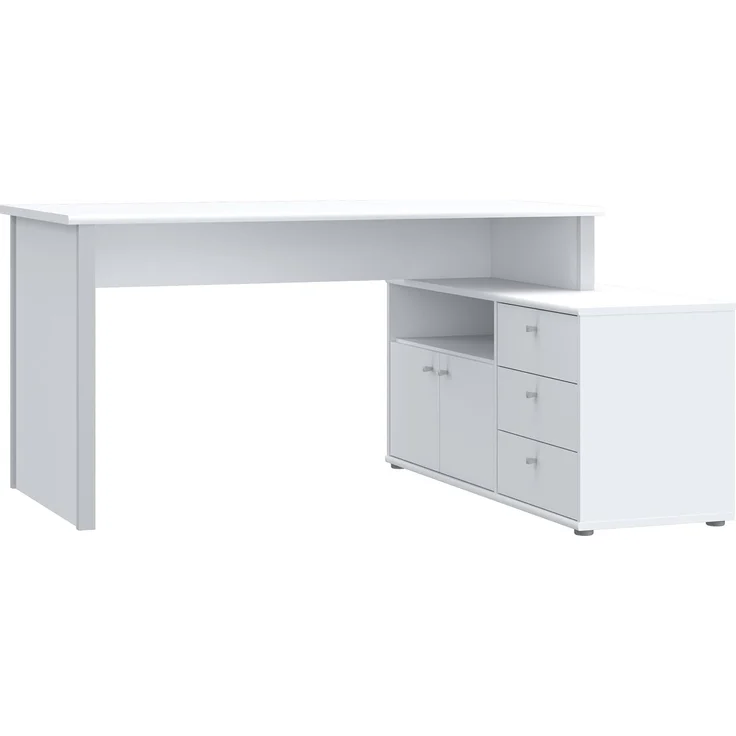 Forte Schreibtisch TEMPRA 2 - Büro in Weiß (120)-Grey (A11) – Bild 4