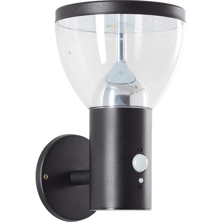 Brilliant AG Leuchten G40410-06 Tulip LED Außenwandleuchte Solar Bewegungsmelder schwarz IP44 – Bild 2