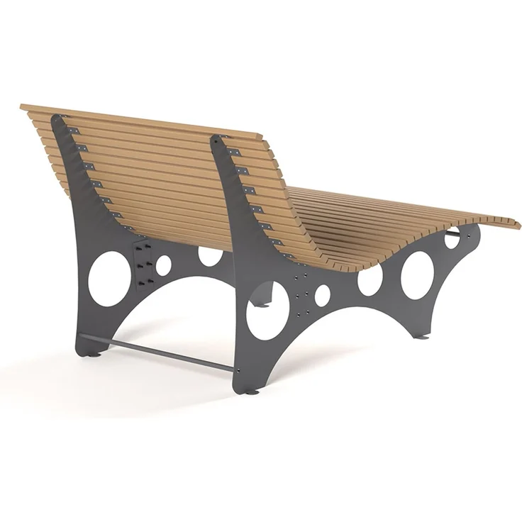HOME DELUXE Wellenliege NIRA - Teak – Bild 3