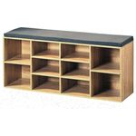 HTI-Line Schuhbank Schuhbank Katja (Stück, 1-St, 1 Schuhbank mit Kissenauflage), Schuhregal 10 Fächer