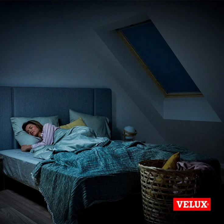 Verdunklungsrollo DKL SK06/MK06/CK02/FK06/MK04/CK04 1085S, VELUX, verdunkelnd, ohne Bohren, in Führungsschienen, VELUX »Pick & Click!«, alufarbene Führungsschienen & Griffleiste – Bild 9