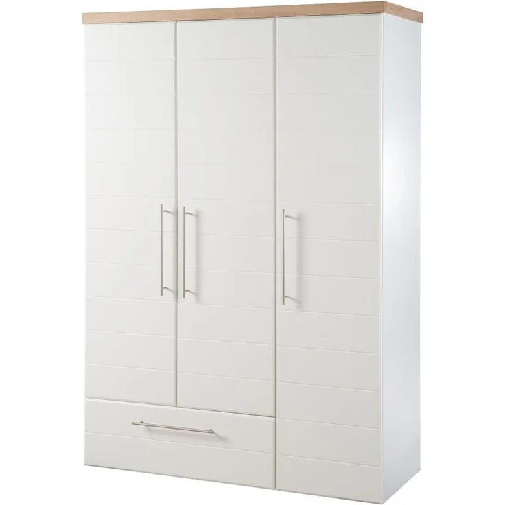 roba Kinderzimmerset 'Nele' 3-teilig - Bett 70 x 140 - Wickelkommode - Kleiderschrank 3-türig - Weiß – Bild 17