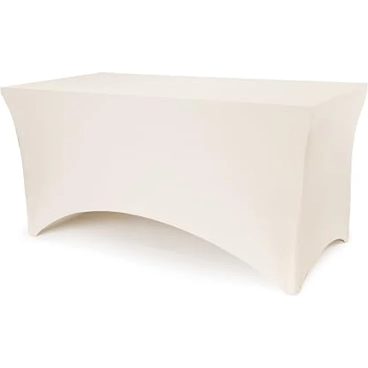 partydeco Tischläufer, Tischhusse 183x76 cm rechteckig Beige – Bild 2