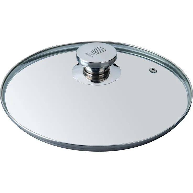 Chefkoch trifft Fackelmann Pfannendeckel Premium Pfannenglasdeckel ø24cm - Edelstahl Knauf, 60x248x330mm