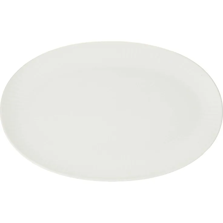 Royal Copenhagen White Fluted Platte Oval 23 cm
