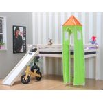 Turm für Hochbett und Rutschbett grün/orange